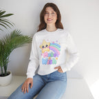 Make a Wish Crewneck Sweatshirt — Cute Kawaii Star Rainbow Pullover