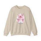 Pink Bow & Butterfly Sweatshirt – “Good Things Take Time” Inspirational Crewneck